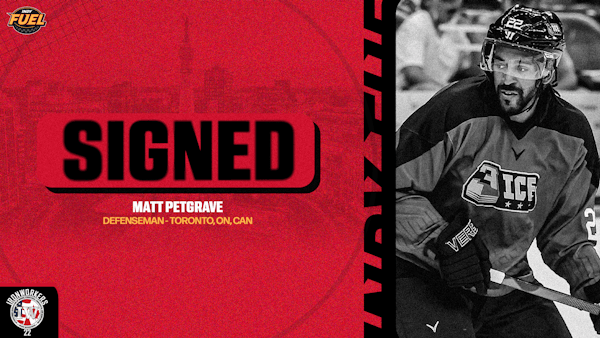 FUEL SIGN DEFENSEMAN MATT PETGRAVE
